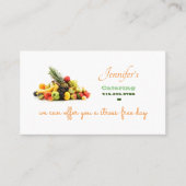 Catering Service Business Card Visitenkarte (Vorderseite)