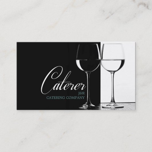Catering Service Caterer Food Party Planer Visitenkarte (Vorderseite)