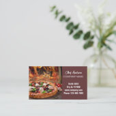 Catering-Service Delikatessen Restaurant Pizza Visitenkarte (Stehend Vorderseite)