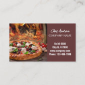 Catering-Service Delikatessen Restaurant Pizza Visitenkarte (Vorderseite)