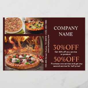 Catering-Service Deluxe Shop Italienische Pizza Flyer