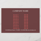 Catering-Service Deluxe Shop Italienische Pizza Flyer (Hinten)