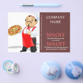 Catering-Service Deluxe Shop Italienische Pizza Flyer (Einzeln)