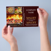 Catering-Service Deluxe Shop Italienische Pizza Flyer (Handgriff)