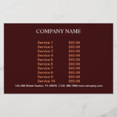 Catering-Service Deluxe Shop Italienische Pizza Flyer (Hinten)