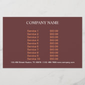 Catering-Service Deluxe Shop Italienische Pizza Flyer (Hinten)