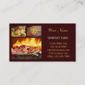 Catering-Service Deluxe Shop Italienische Pizza Visitenkarte (Vorderseite)