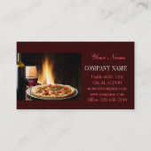 Catering-Service Deluxe Shop Italienische Pizza Visitenkarte (Vorderseite)