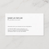 Catering Service | Lebensmittelindustrie | Koch Visitenkarte (Rückseite)