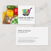 Catering Service | Lieferung von Lebensmitteln | Visitenkarte (Vorne/Hinten)