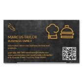 Catering Service | QR-Code Magnetische Visitenkarte (Vorderseite)