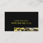 Catering-Service, Verpflegung, Bäckerei - Visitenk Visitenkarte (Rückseite)