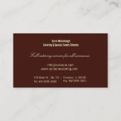 Catering-Servicekarte Visitenkarte (Rückseite)