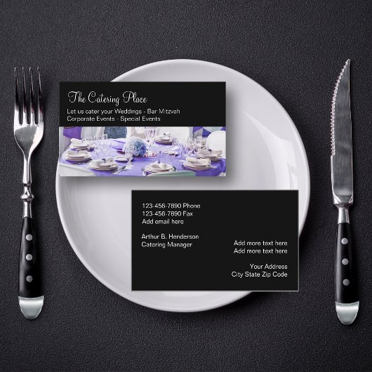 Catering Services Businesscards Visitenkarte