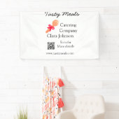 Catering Services fügen den Namen QR-Code Website  Banner (Insitu)