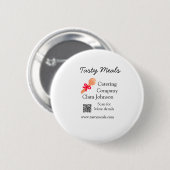 Catering Services fügen den Namen QR-Code Website  Button (Vorne & Hinten)