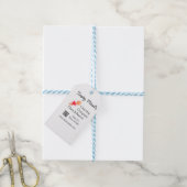 Catering Services fügen den Namen QR-Code Website Geschenkanhänger (Mit Garn)