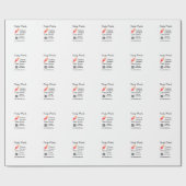 Catering Services fügen den Namen QR-Code Website Geschenkpapier (Flach)
