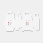 Catering Services fügen den Namen QR-Code Website Geschenkschachtel (Ungefaltet)