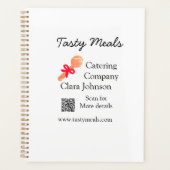 Catering Services fügen den Namen QR-Code Website Planer (Vorderseite)