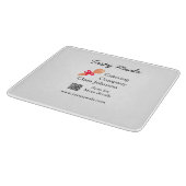 Catering Services fügen den Namen QR-Code Website  Schneidebrett (Ecke)