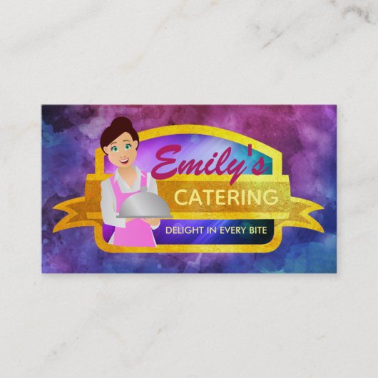 Catering Slogans Business Cards Visitenkarte (Vorderseite)