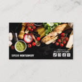 Catering Social Media QR-Code Visitenkarte (Vorderseite)