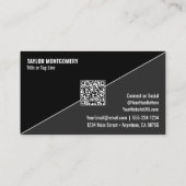 Catering Social Media QR Code Visitenkarte (Rückseite)