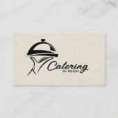 Catering Tray Ornament - Schwarz Visitenkarte (Vorderseite)