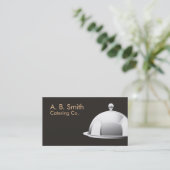 Catering- und Koch-Visitenkarte Visitenkarte (Stehend Vorderseite)