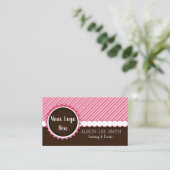 Catering und Veranstaltungen Schokolade No Logo Visitenkarte (Stehend Vorderseite)