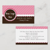 Catering und Veranstaltungen Schokolade No Logo Visitenkarte (Vorne/Hinten)