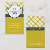 CATERING-UNTERNEHMENSKARTE :: Tischeinstellung 10P Visitenkarte (Vorne/Hinten)