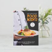 Catering Verspieltes Val Piora Menükarte (Stehend Vorderseite)