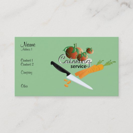 CATERING VISITENKARTE (Vorderseite)