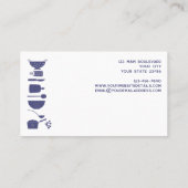 Catering Visitenkarte (Rückseite)