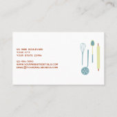 Catering Visitenkarte (Rückseite)