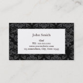 Catering-Visitenkarte für Vintage Blumenmuster Visitenkarte (Rückseite)