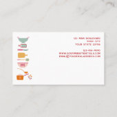 Catering-Visitenkarte Visitenkarte (Rückseite)