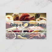 Catering-Visitenkarten Visitenkarte (Rückseite)