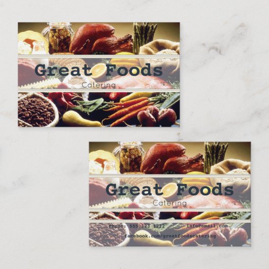 Catering-Visitenkarten Visitenkarte (Vorne/Hinten)