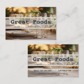 Catering-Visitenkarten Visitenkarte (Vorne/Hinten)