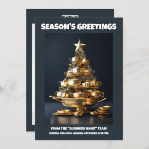 Catering Weihnachtsbaum Koch Business Catering Feiertagskarte