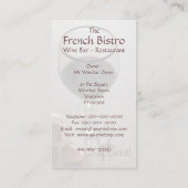 Cateringgeschäftskarte Visitenkarte (Rückseite)