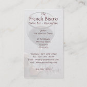 Cateringgeschäftskarte Visitenkarte (Rückseite)