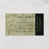 Cateringgeschäftskartenschablone Visitenkarte (Rückseite)