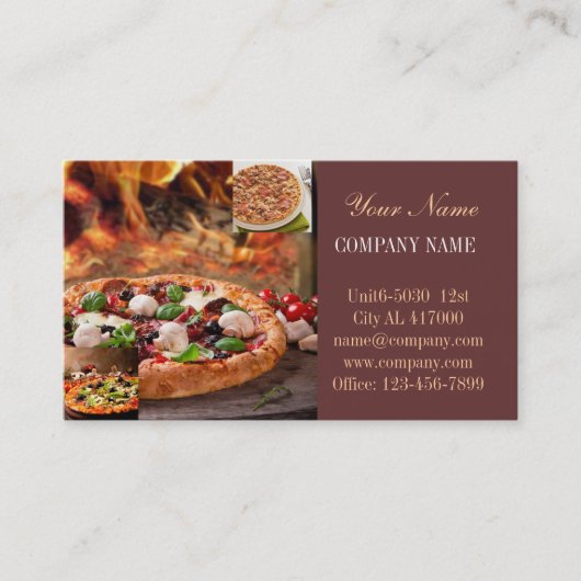 Cateringservice Deligeschäft italienische Visitenkarte (Vorderseite)