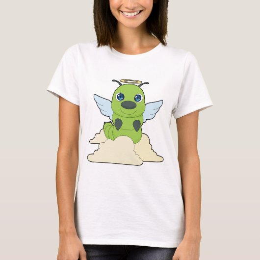 Caterpillar Angel wings T-Shirt (Vorderseite)