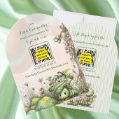 Caterpillar Baby Shower QR Code Antwort/Geschenker Einladung