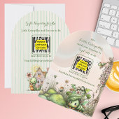 Caterpillar Baby Shower QR Code Antwort/Geschenker Einladung